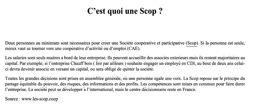 Nos scop et scic dans la presse